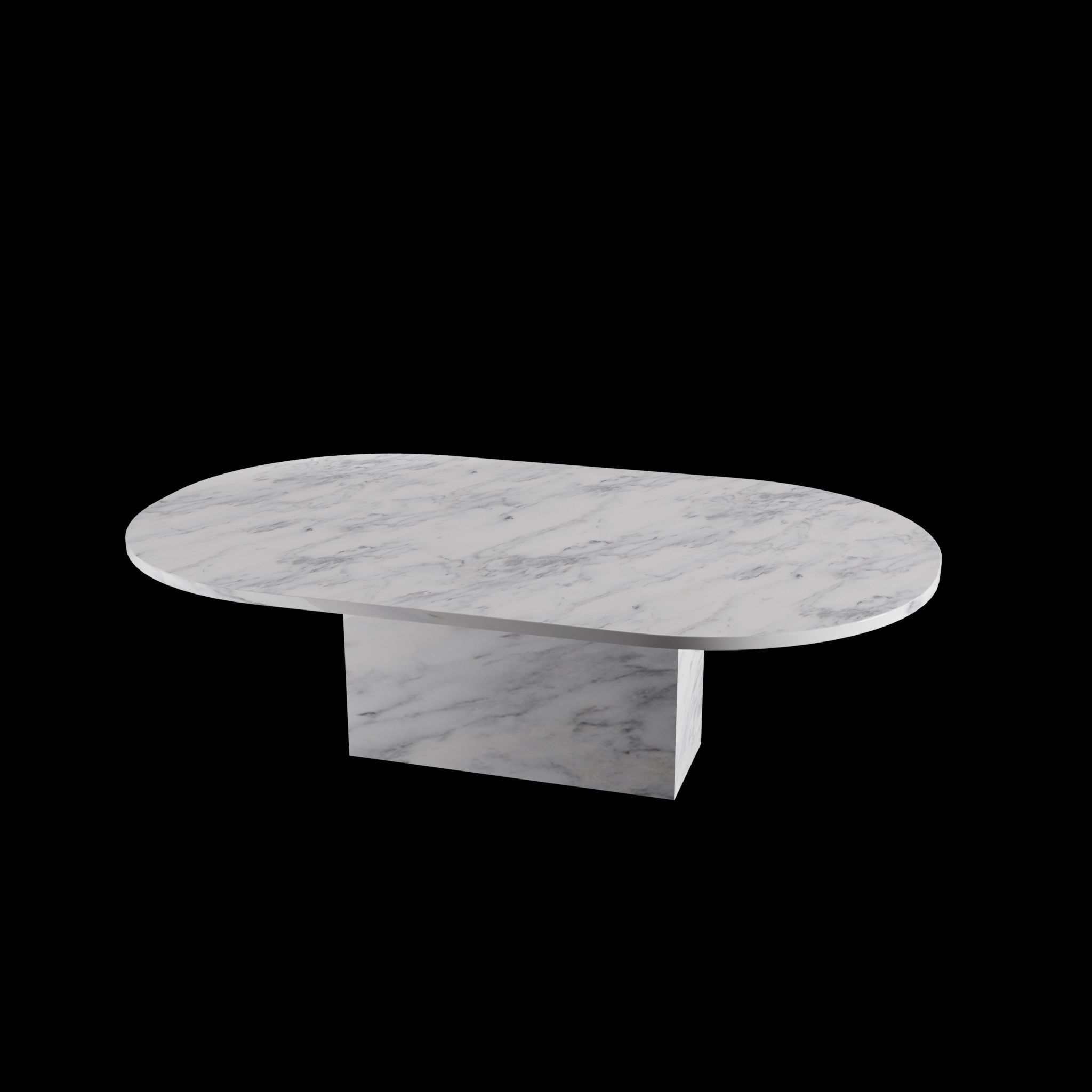 Marble table  3D model_1