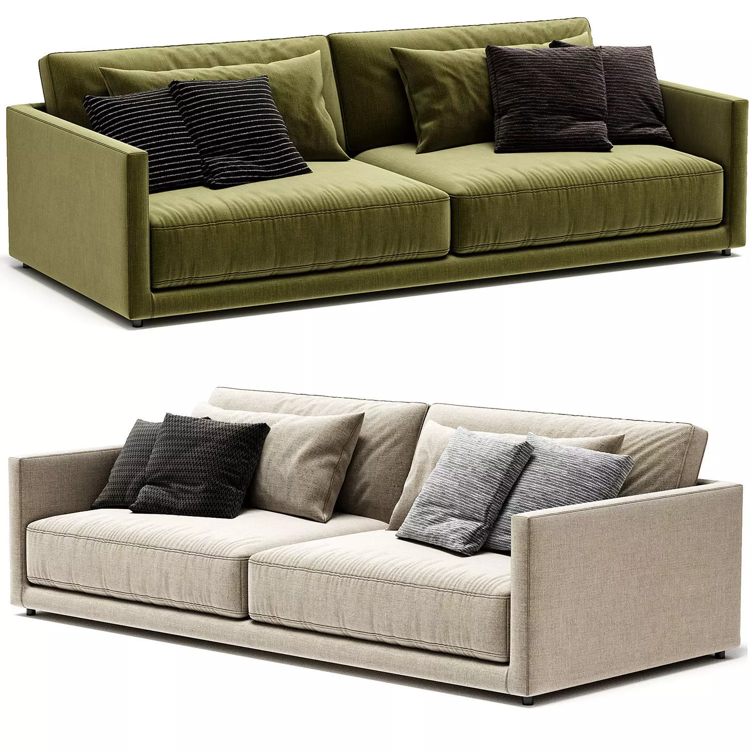 Blanche Katarina 2 Seats Sofa 3D model_0