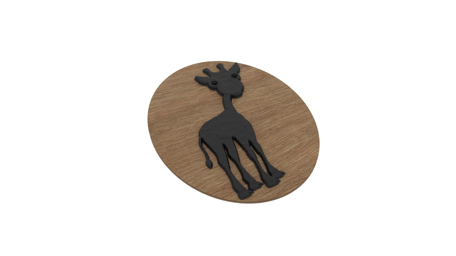 Zebra Medallion 3D print model_4