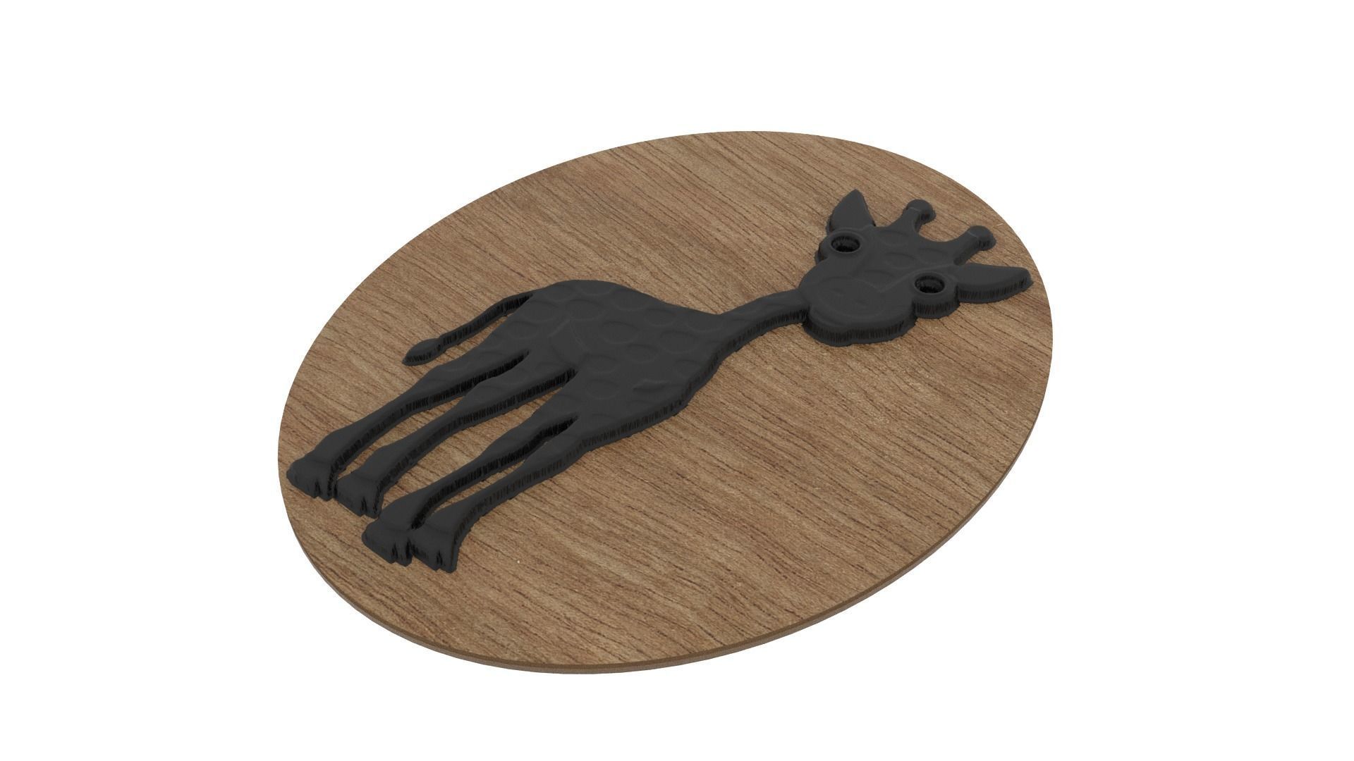 Zebra Medallion 3D print model_2