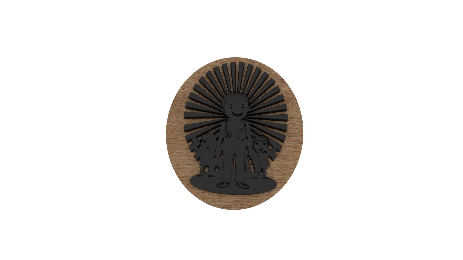 Doctor Medallion 3D print model_5