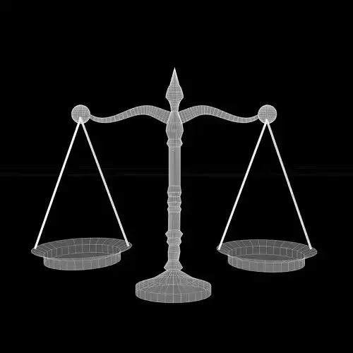 Scales of Justice Model ply obj fbx stl dae 3D model
