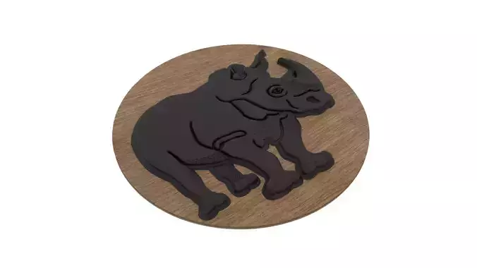 Rhino Medallion