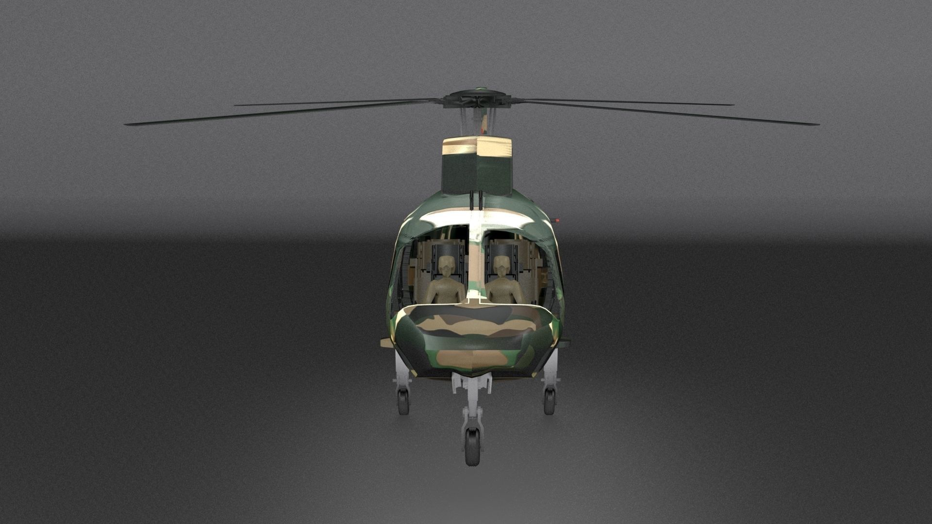 Agusta-hirundo-a109 Low-poly 3D model_10