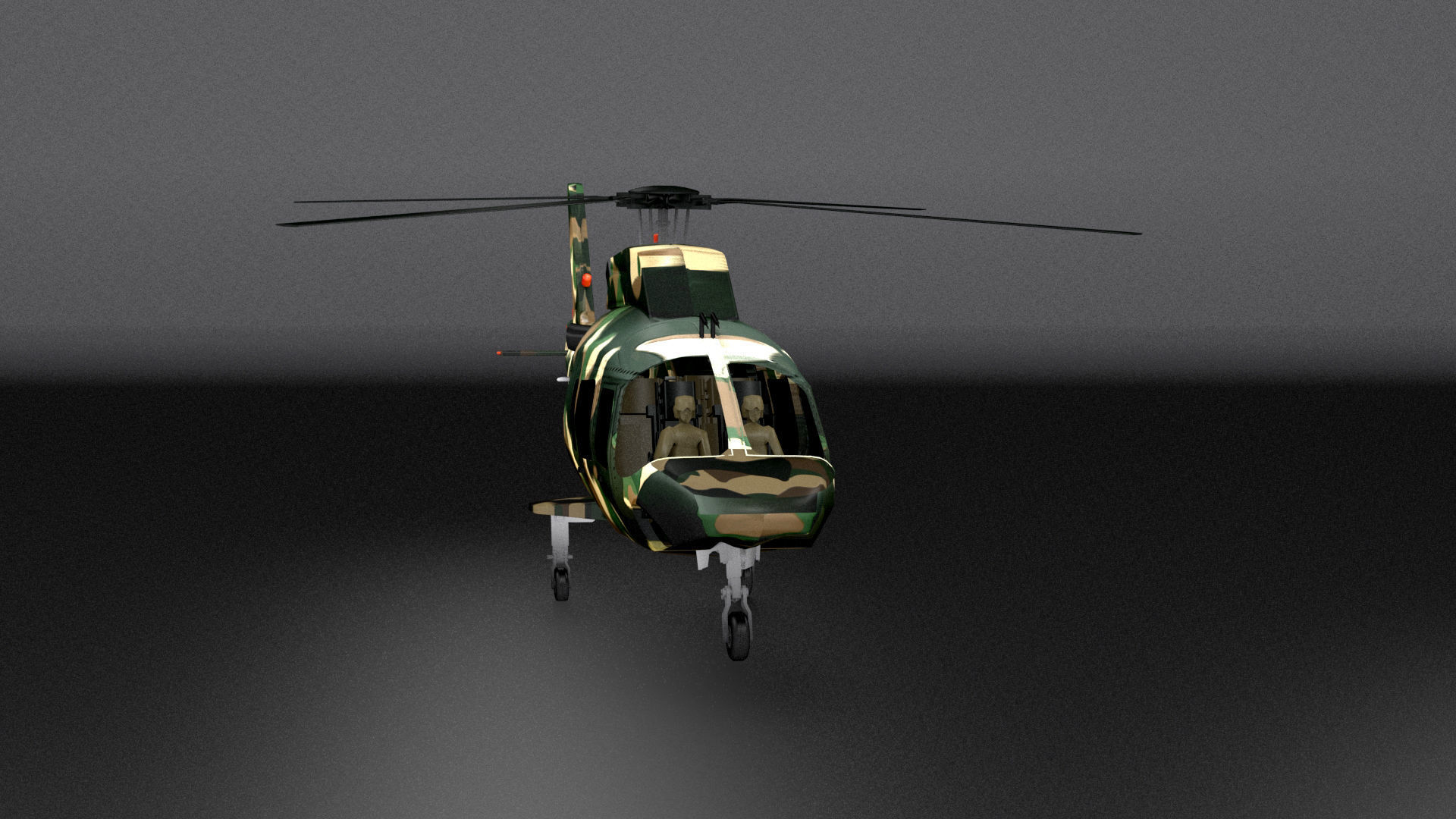 Agusta-hirundo-a109 Low-poly 3D model_9