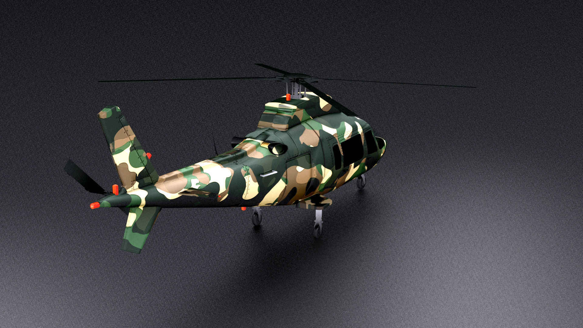 Agusta-hirundo-a109 Low-poly 3D model_17