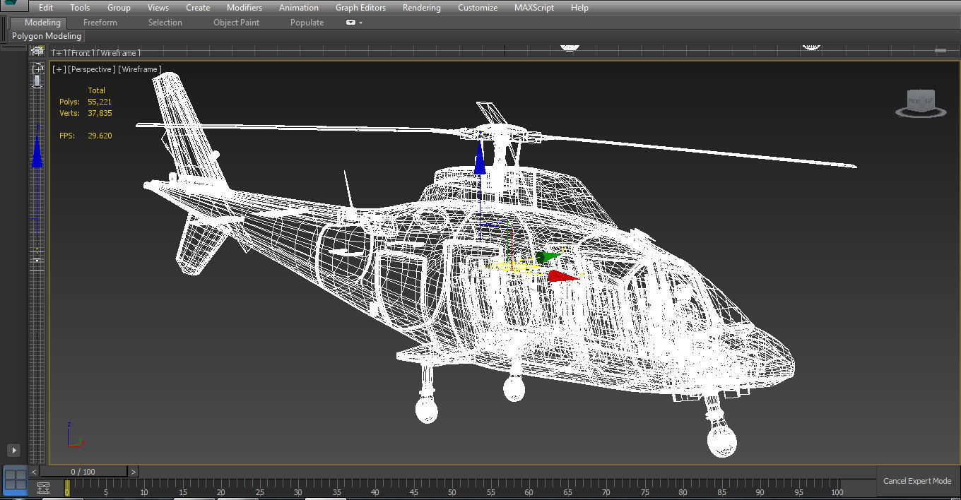 Agusta-hirundo-a109 Low-poly 3D model_19