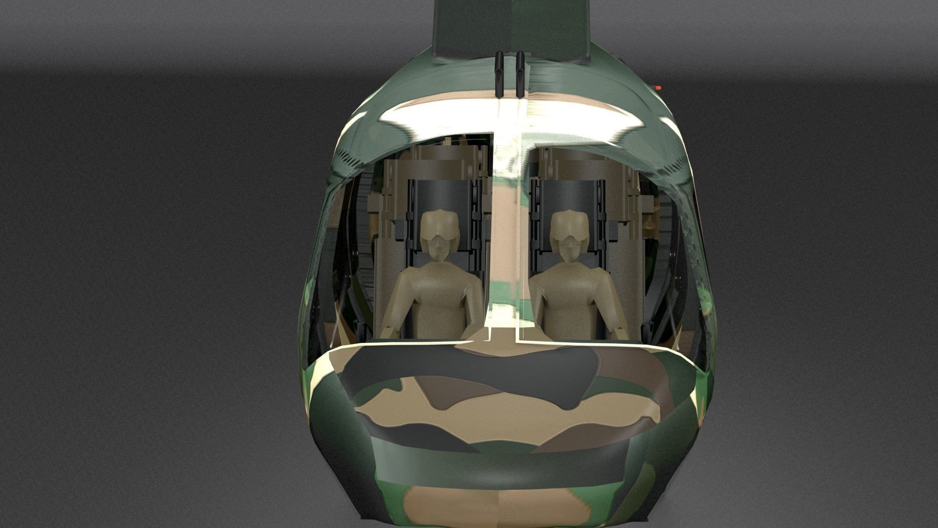 Agusta-hirundo-a109 Low-poly 3D model_16