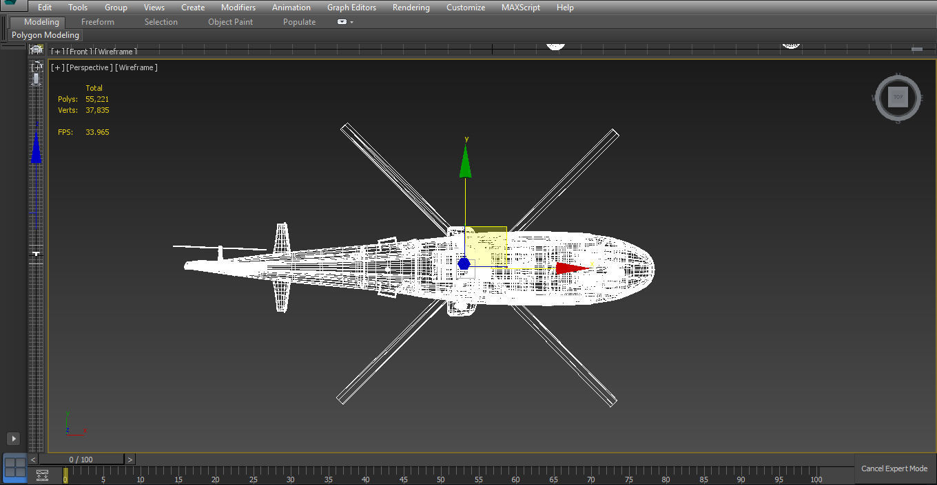 Agusta-hirundo-a109 Low-poly 3D model_5