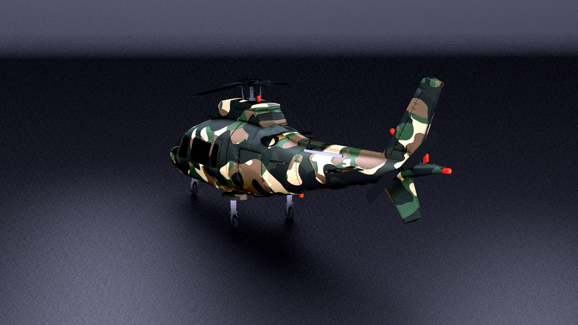 Agusta-hirundo-a109 Low-poly 3D model_3