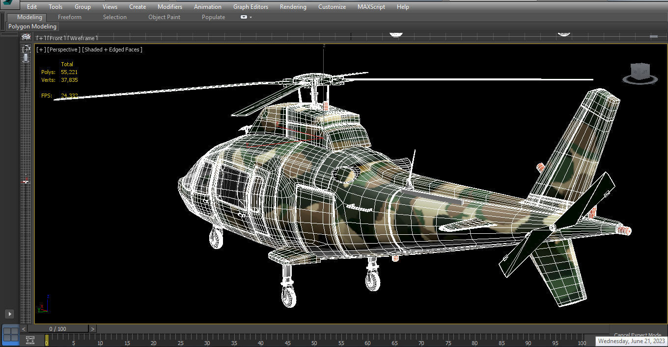 Agusta-hirundo-a109 Low-poly 3D model_13