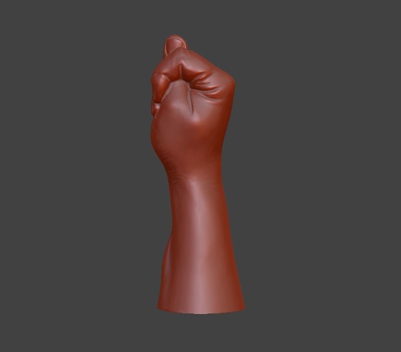 hand fig sign  3D print model_21