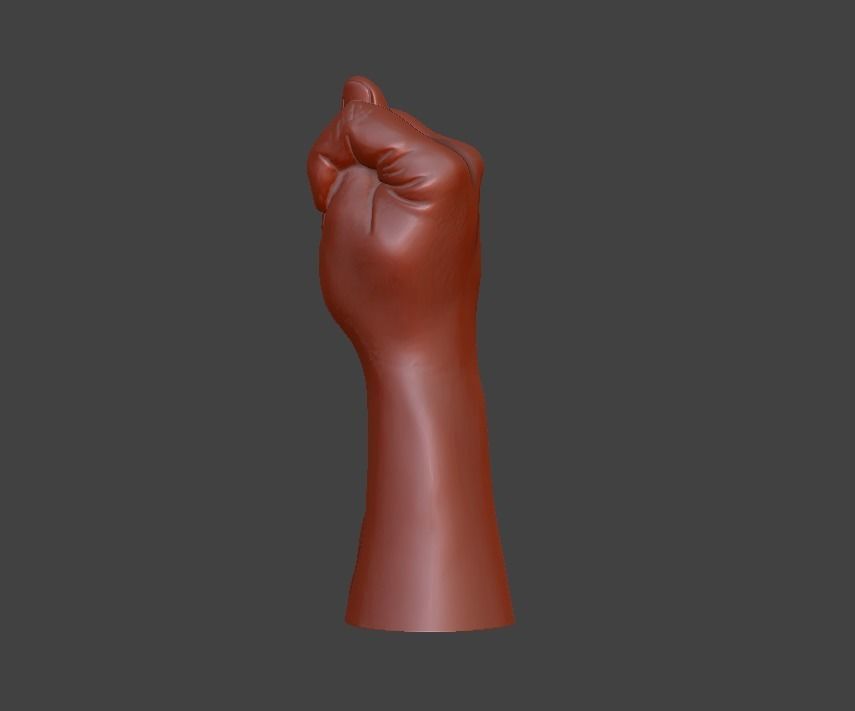 hand fig sign  3D print model_22