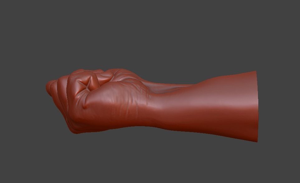 hand fig sign  3D print model_10
