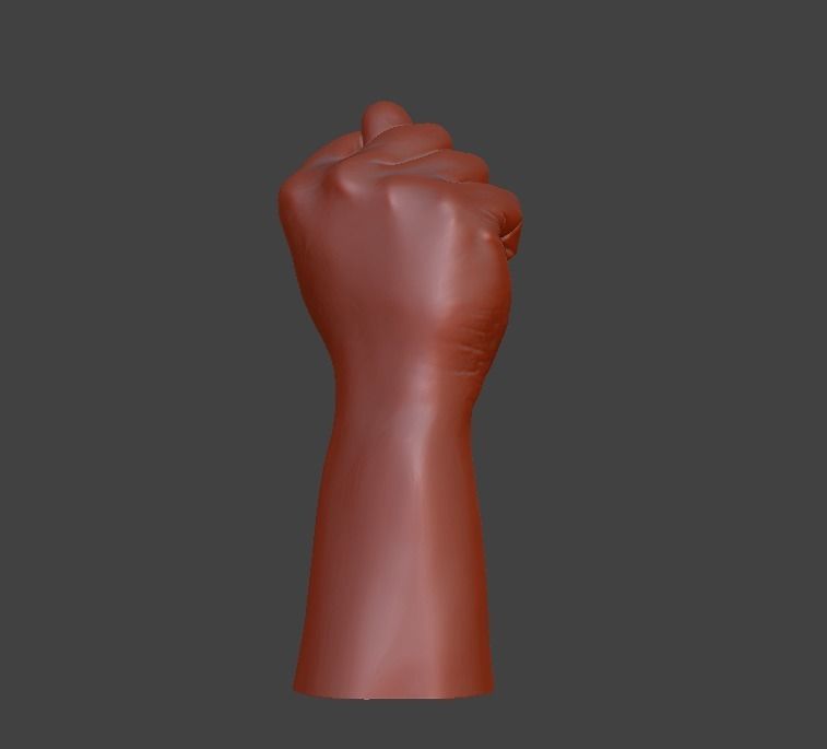 hand fig sign  3D print model_27