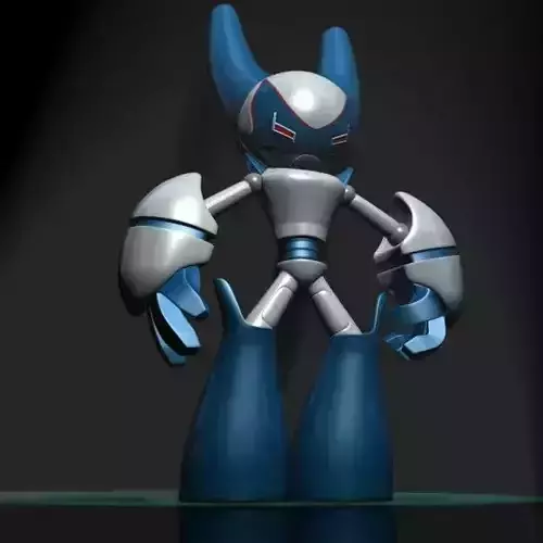 RobotBoy Cartoon Robot Character Low-poly 3D model