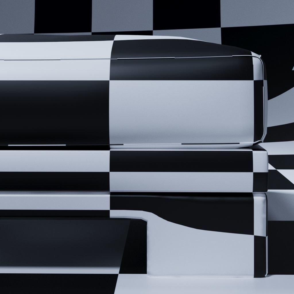 Patt Sofa Ottomano by Charles Tassin - Pierre Frey 3D model_11