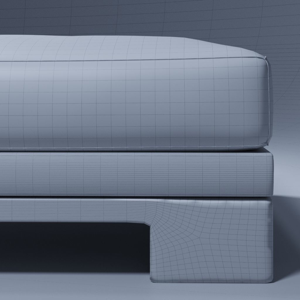 Patt Sofa Ottomano by Charles Tassin - Pierre Frey 3D model_10