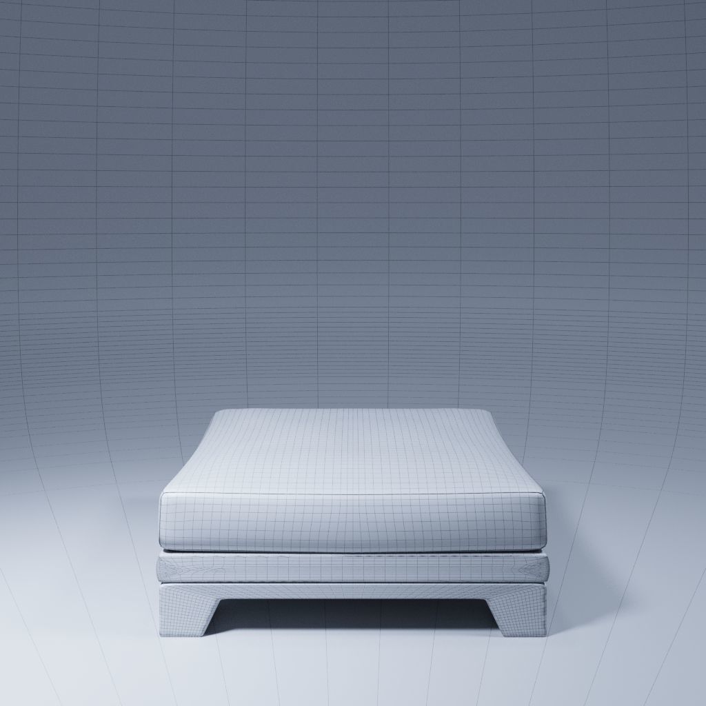 Patt Sofa Ottomano by Charles Tassin - Pierre Frey 3D model_1