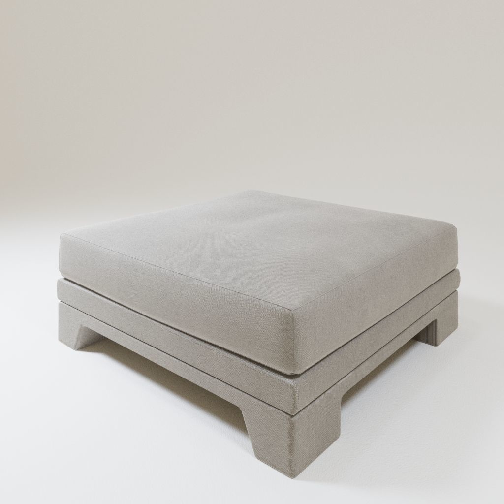 Patt Sofa Ottomano by Charles Tassin - Pierre Frey 3D model_6