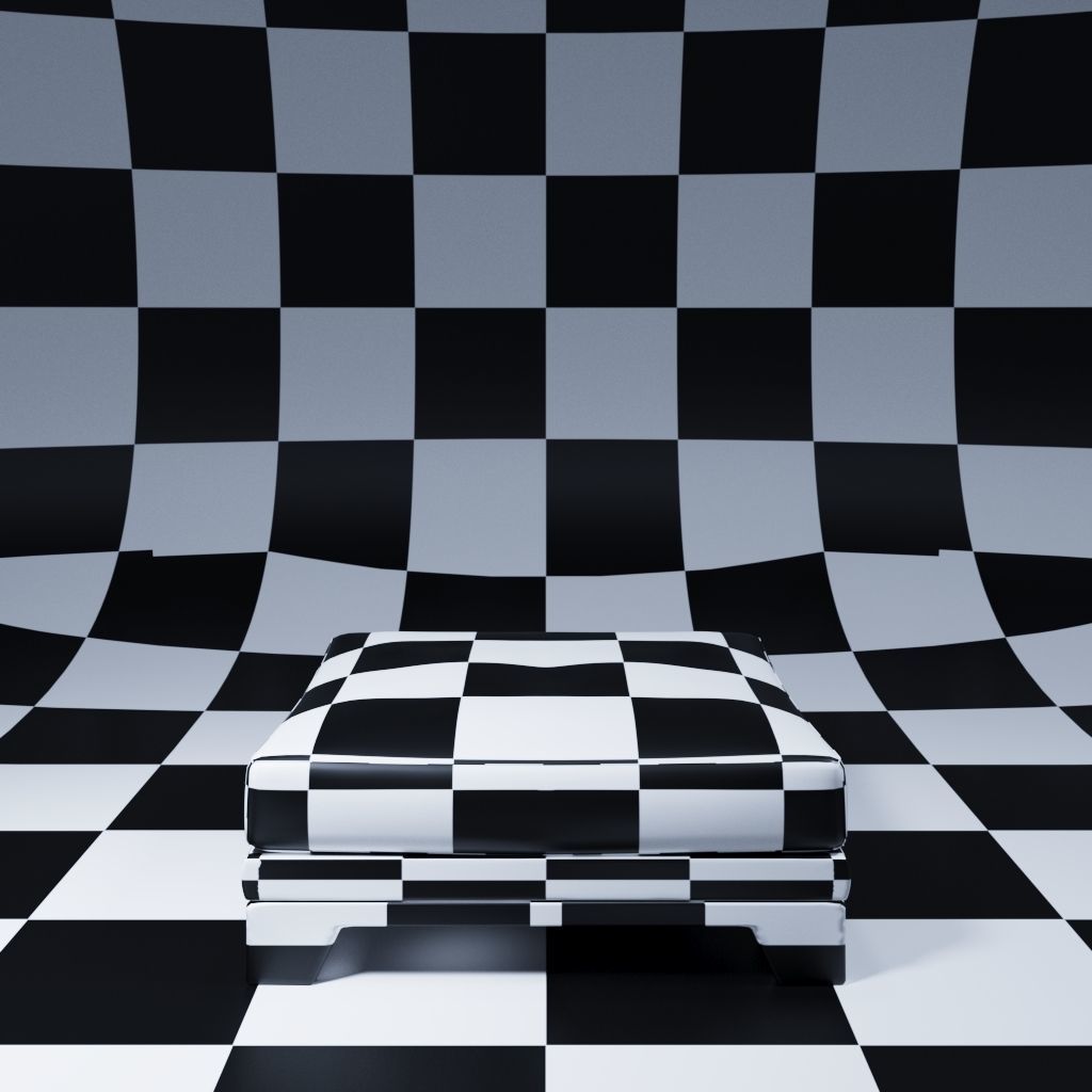 Patt Sofa Ottomano by Charles Tassin - Pierre Frey 3D model_2