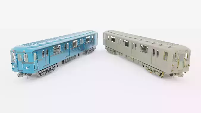 Metrovagonmash Ev wagon of the Budapest Metro in scale TT 3D print model