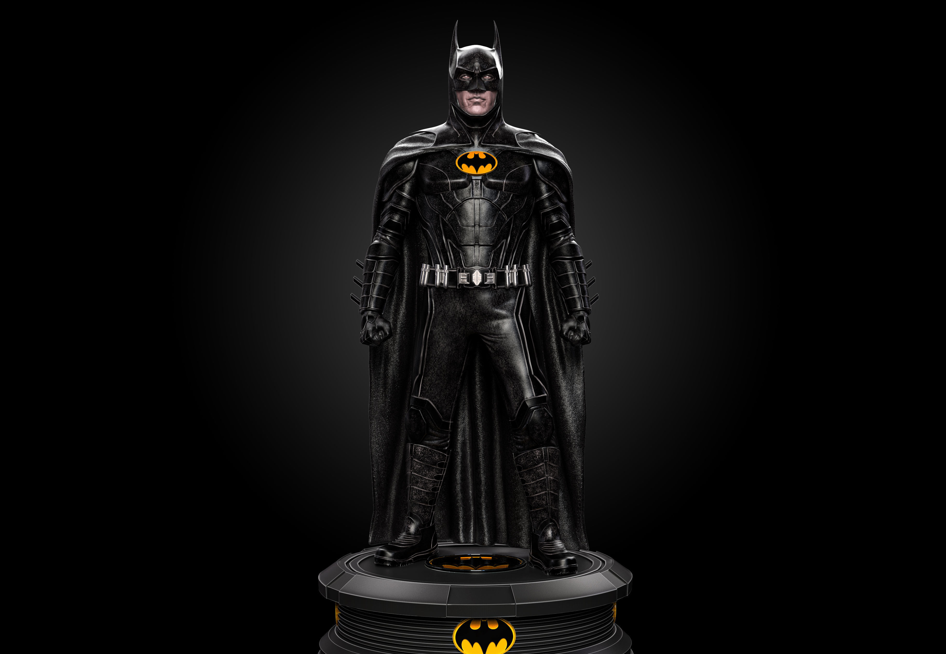 Micheal Keaton- Batman Modern Suit  3D print model_1