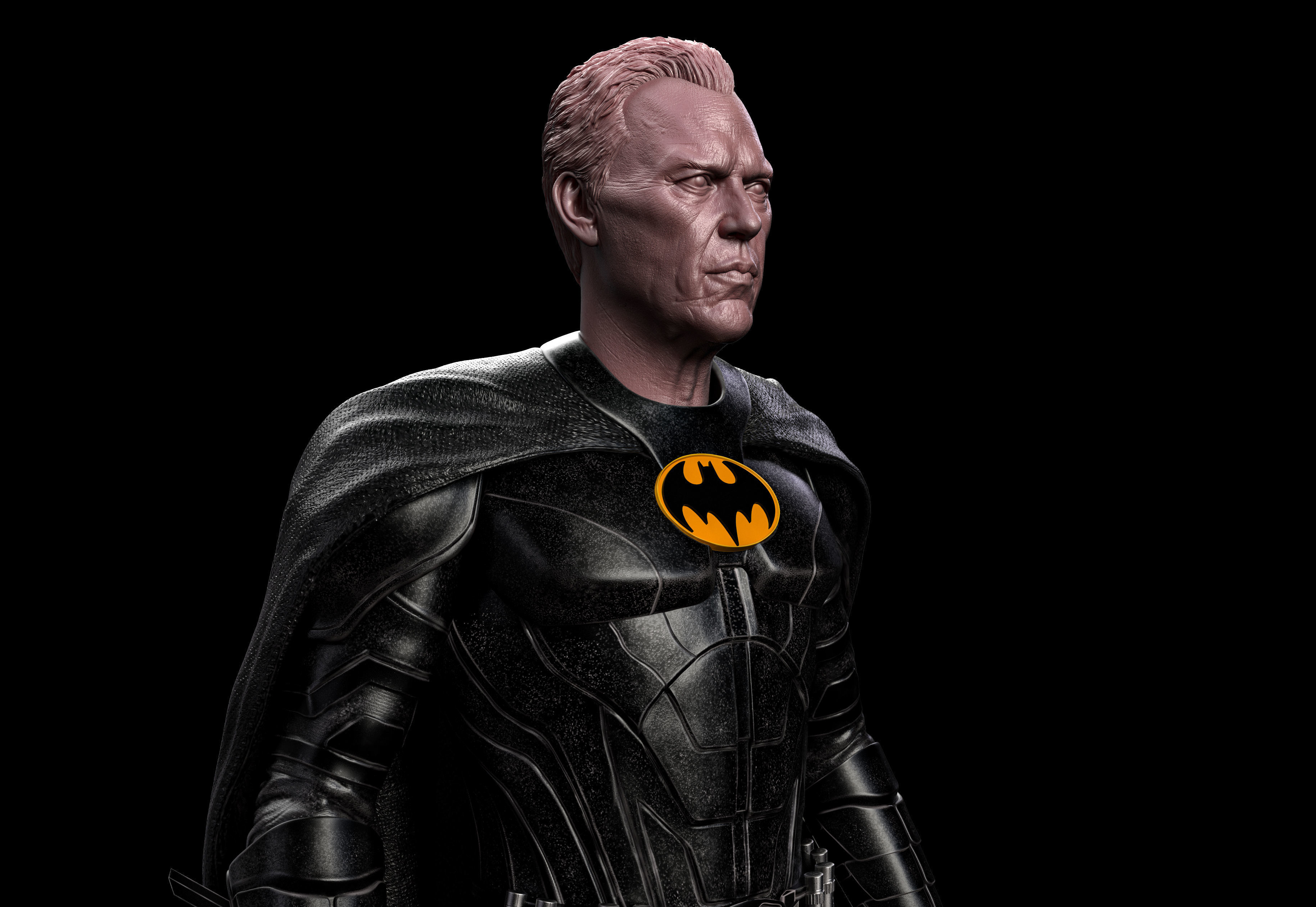 Micheal Keaton- Batman Modern Suit  3D print model_3