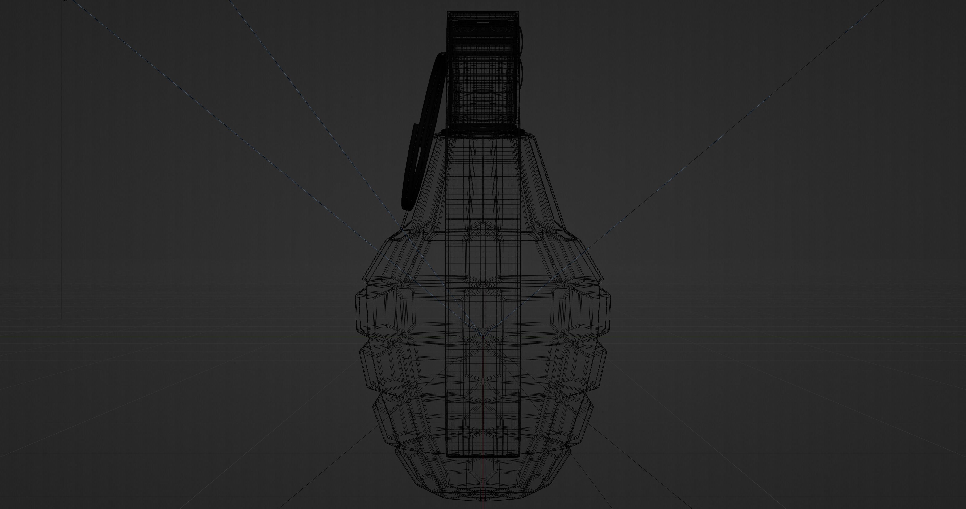 MK 2 Grenade - made in Blender Low-poly 3D model_15