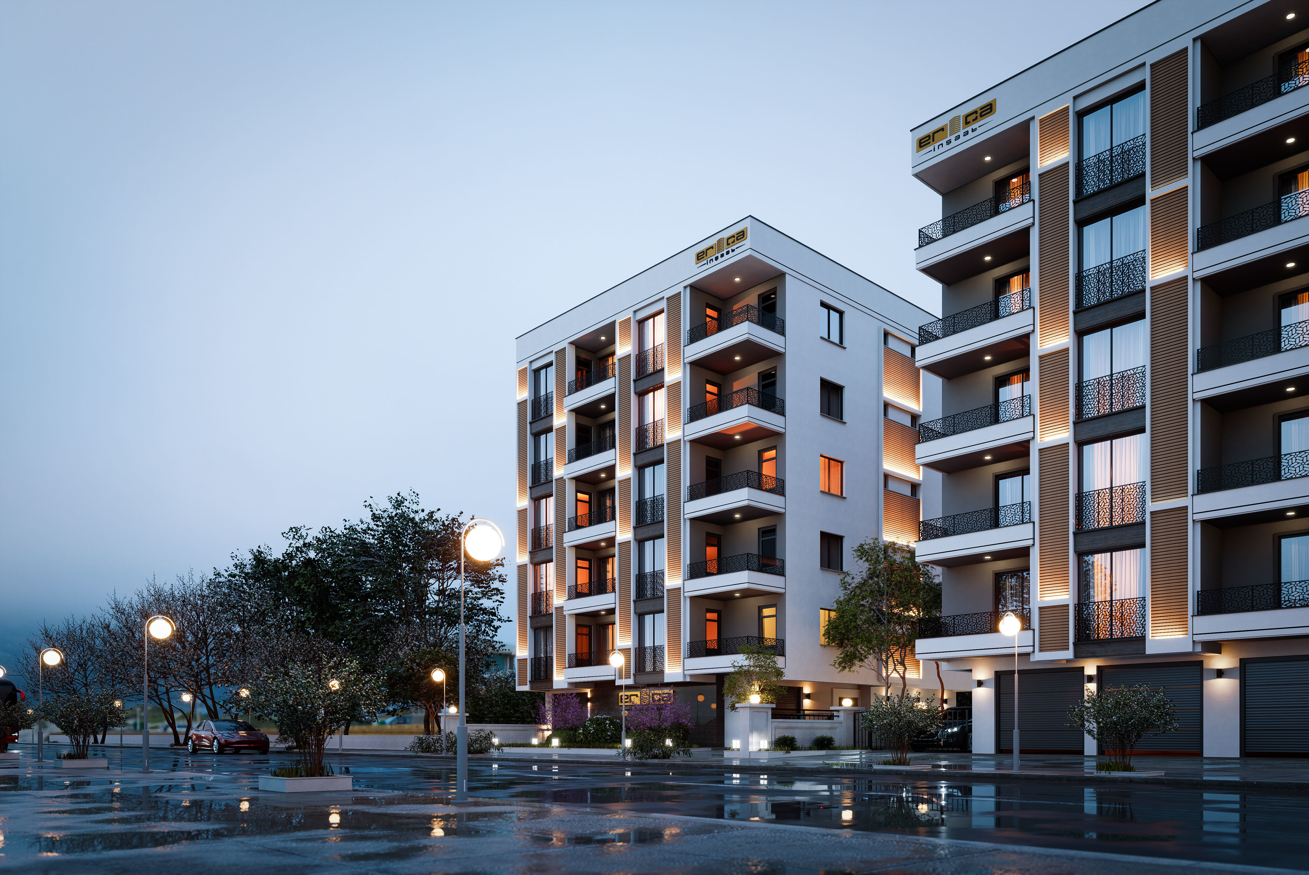 Two block site project 3D model_1