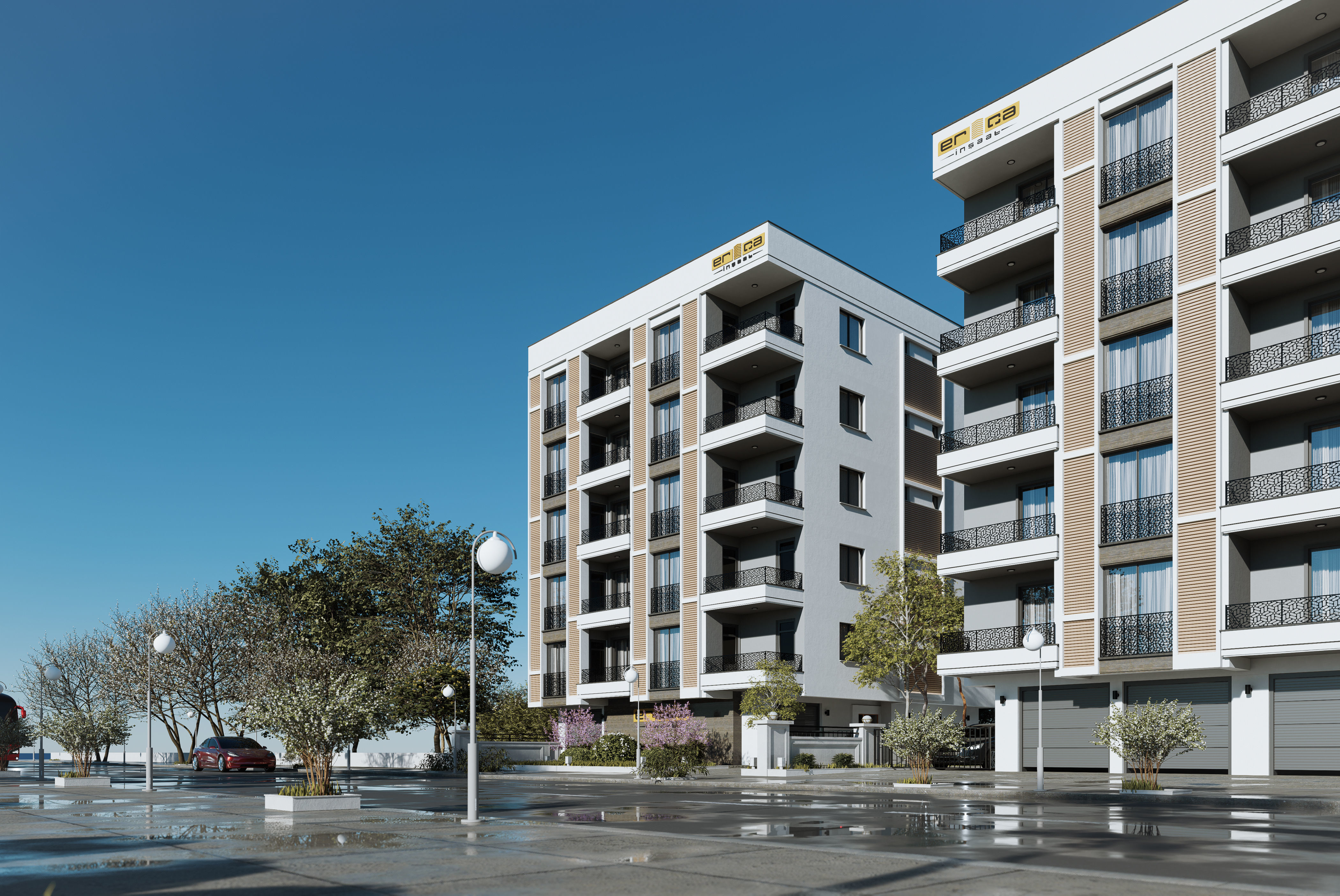 Two block site project 3D model_3