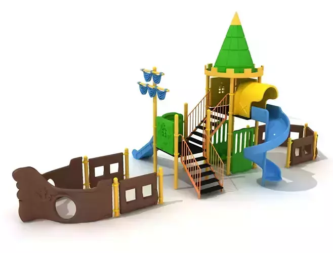  3D Metal Ship Playground 040
