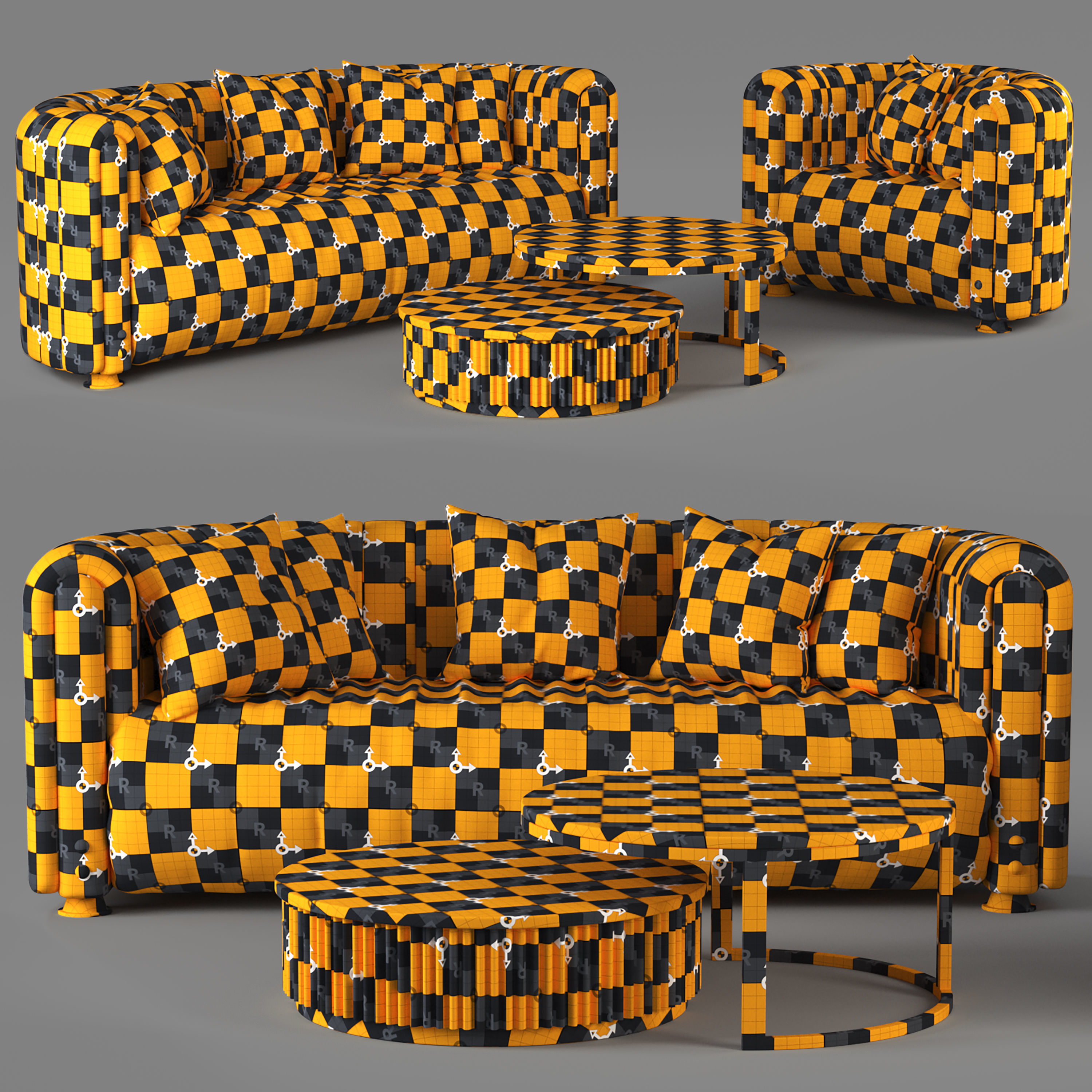 Artemest Sofa 3D model_9