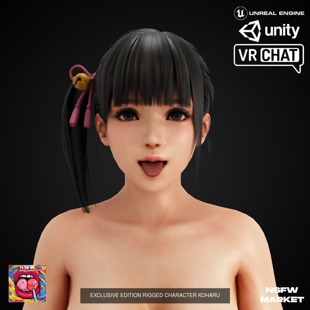 BASE WOMAN CHARACTER 3D Model Collection_3