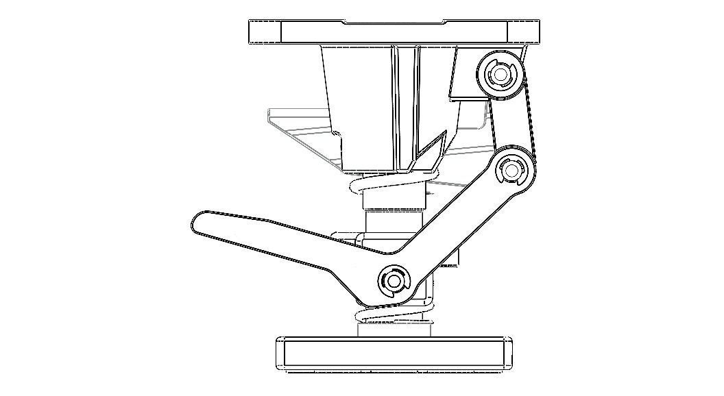 Adjustable Height Floor Lock 3D model_10