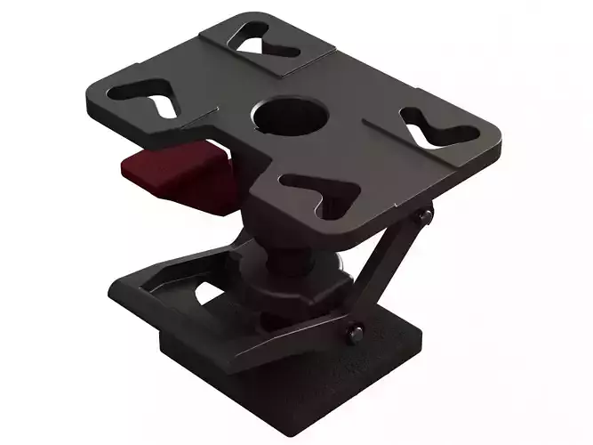 Adjustable Height Floor Lock 3D model