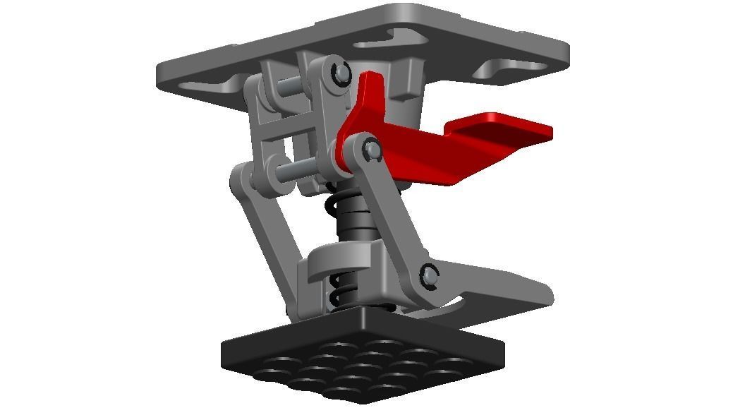 Adjustable Height Floor Lock 3D model_33