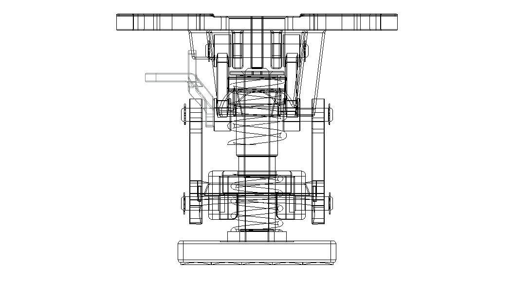 Adjustable Height Floor Lock 3D model_40