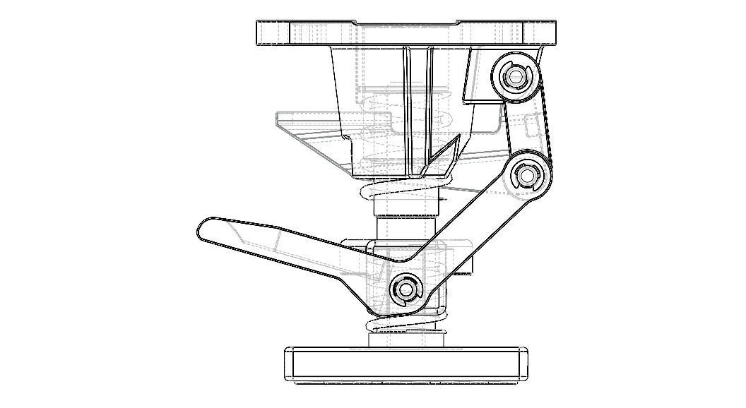 Adjustable Height Floor Lock 3D model_11