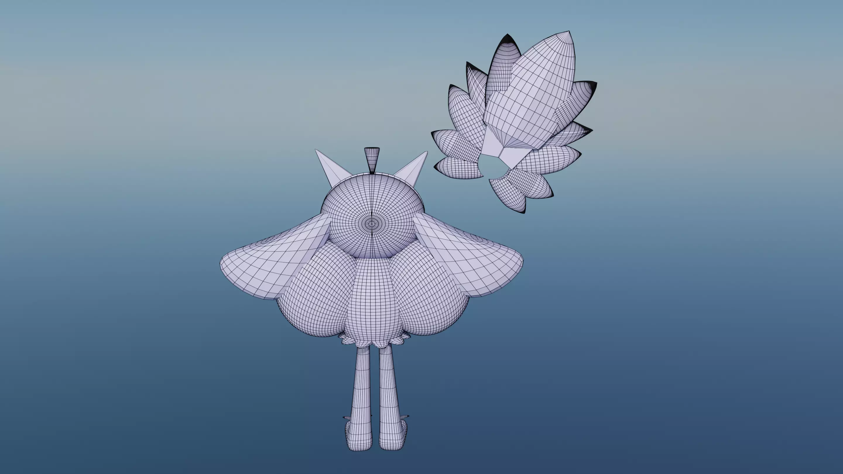 Pokemon Ogerpon Teal Mask and Shiny Version 3D model_8