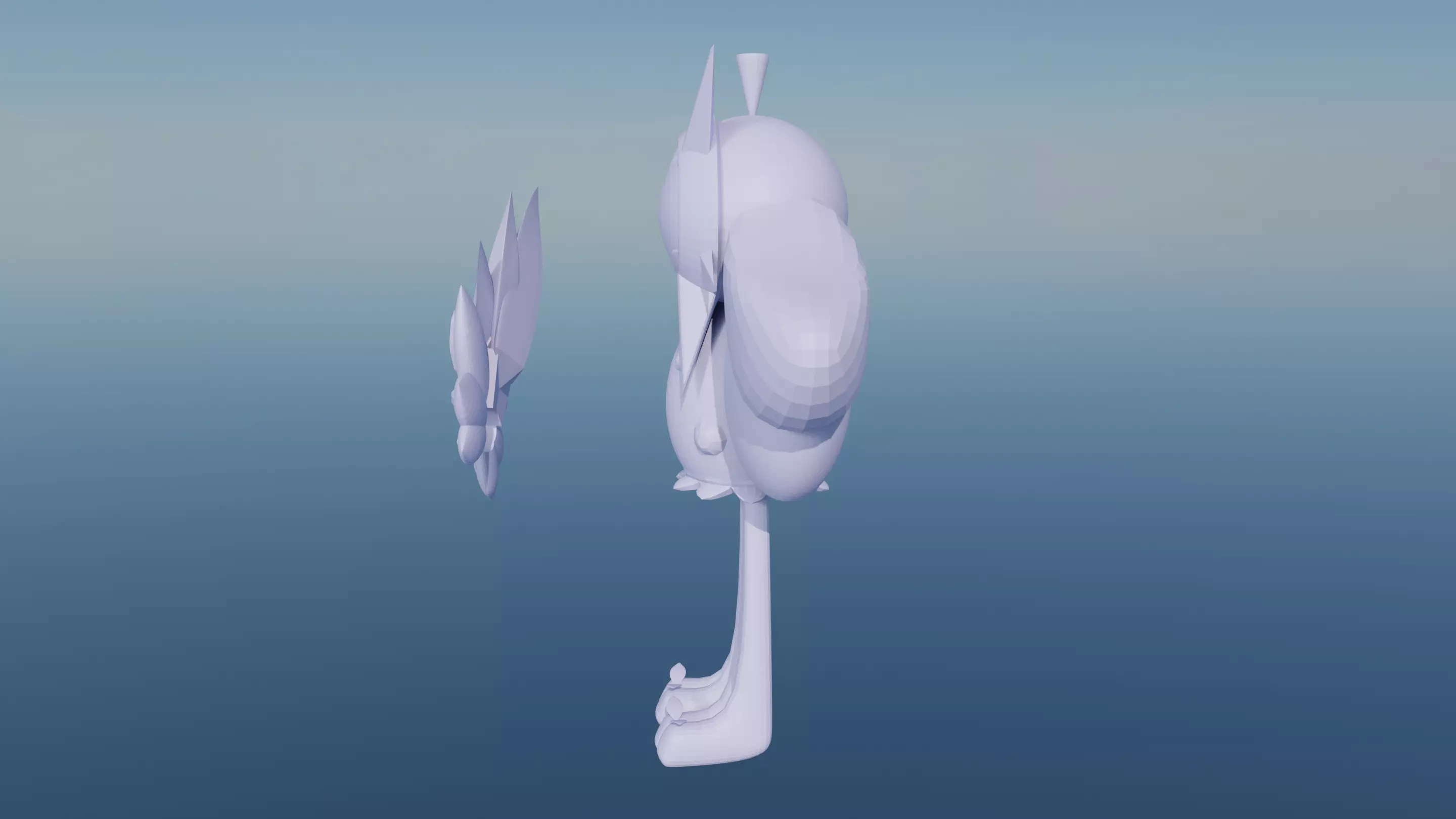 Pokemon Ogerpon Teal Mask and Shiny Version 3D model_11