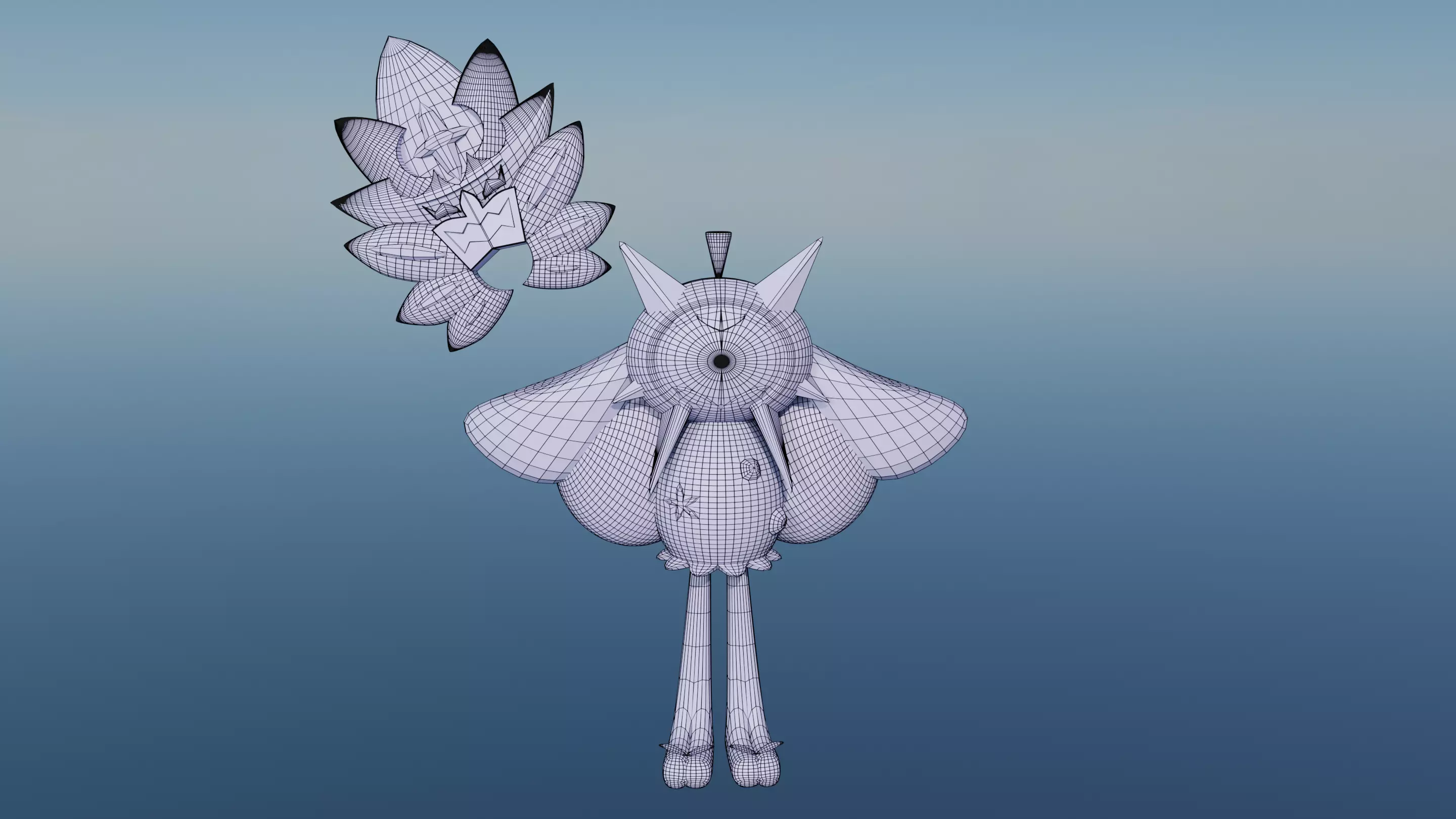 Pokemon Ogerpon Teal Mask and Shiny Version 3D model_4