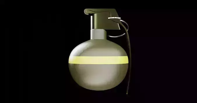 HE Grenade - made in Blender