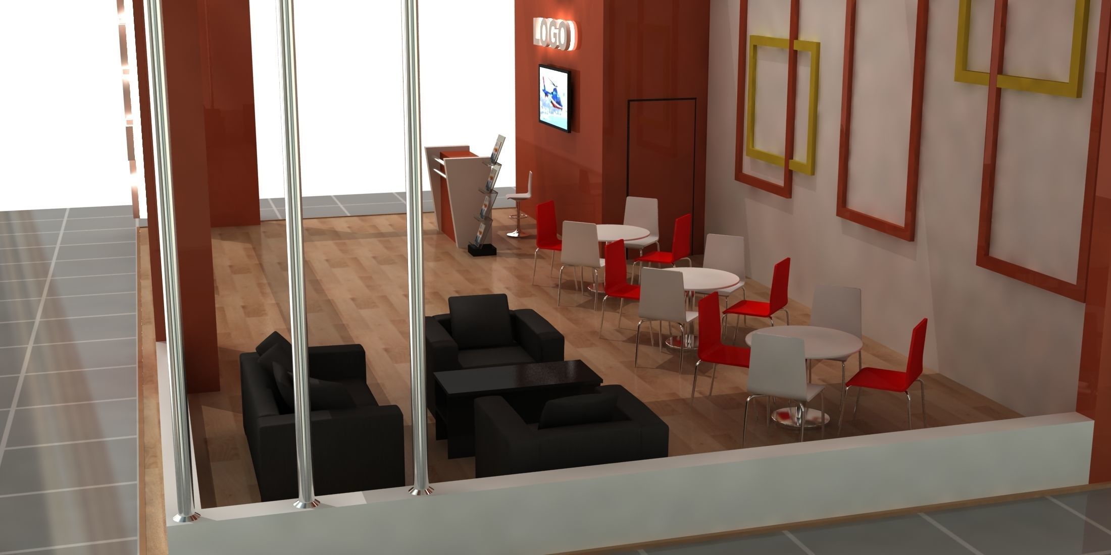  3D Special Expo Stand 025 3D model_4