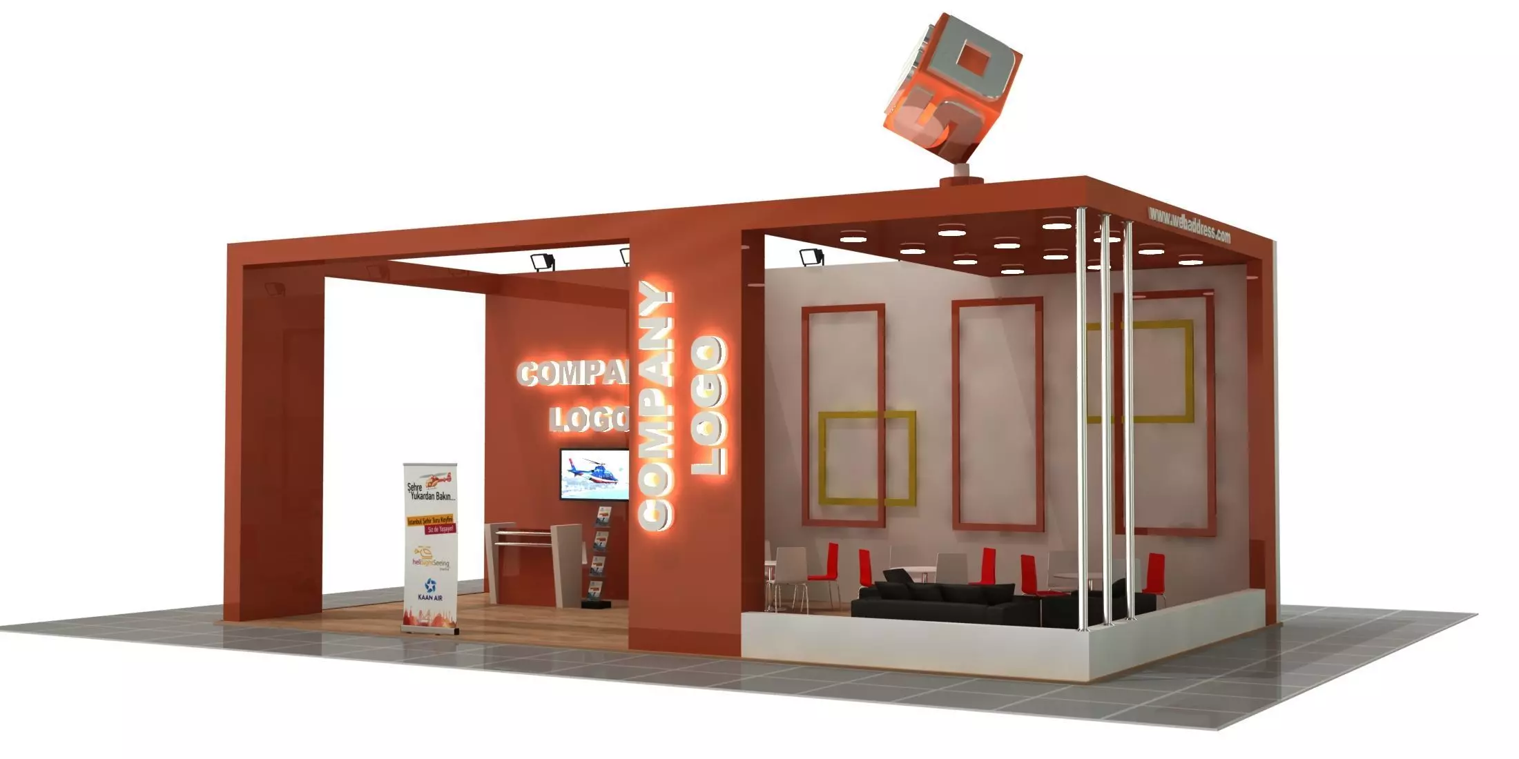  3D Special Expo Stand 025 3D model_0