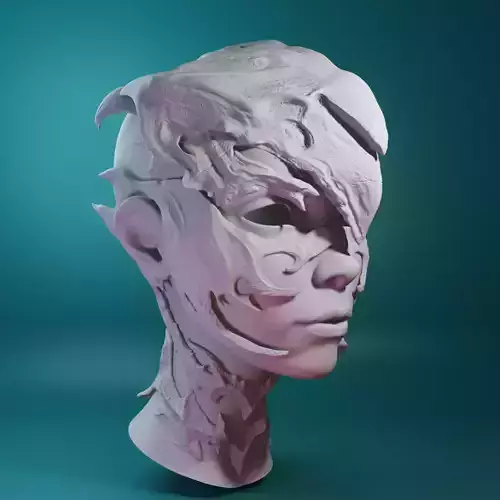 FF16 GARUDA Head and Neck - Cosplay FFXVI Final Fantasy Eikon 3D print model