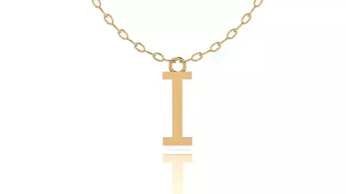 Alphabet Tahoma Letters Pendant  I 3D print model