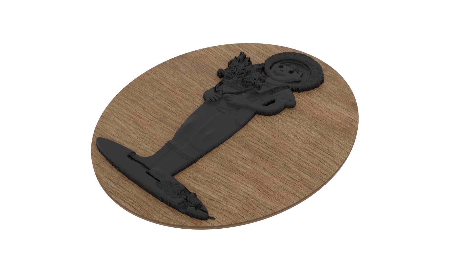 Farmer Medallion 3D print model_2