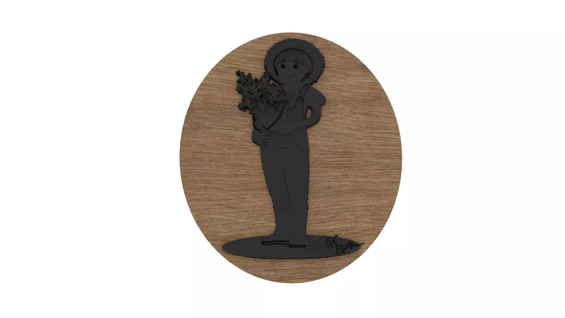 Farmer Medallion 3D print model_0