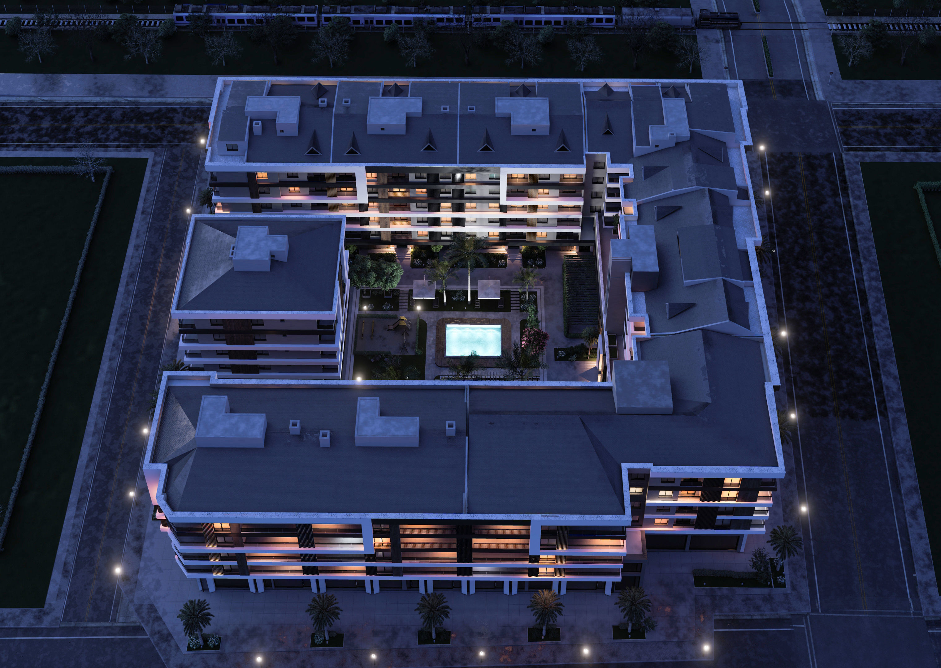 Big garden site project 3D model_8